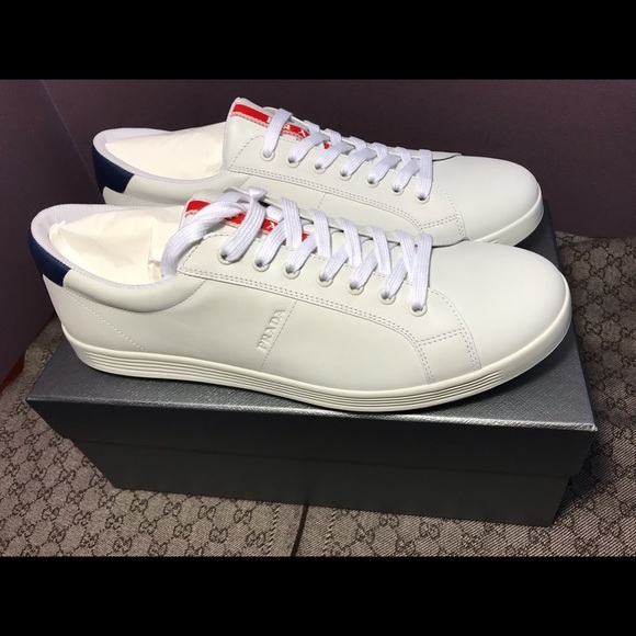 prada shoes white